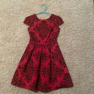 Red Dress with Pattern